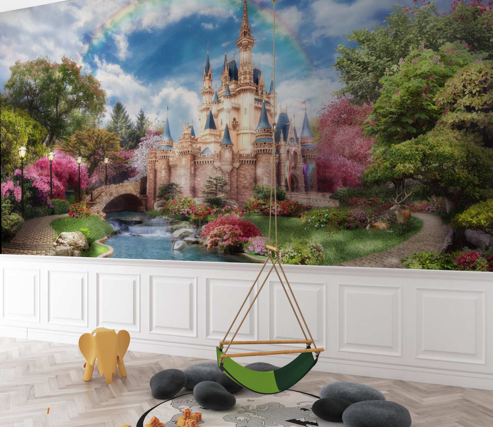 Fototapet un castel de o frumusețe incredibilă de basm