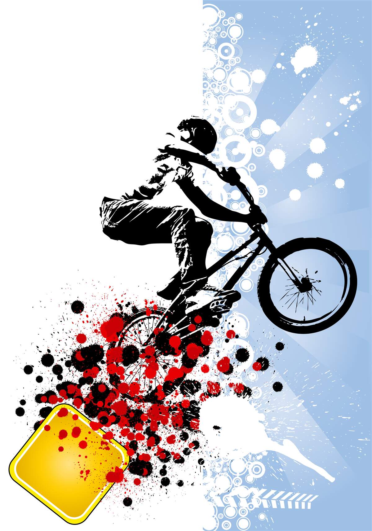 Fototapet bmx rider salt