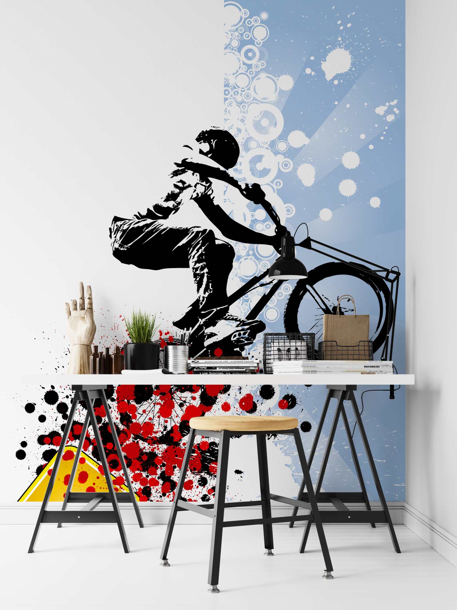 Fototapet bmx rider salt