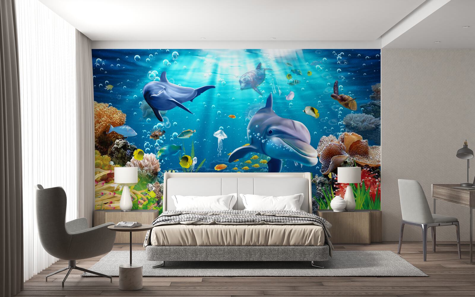 Fototapet fascinant univers subacvatic