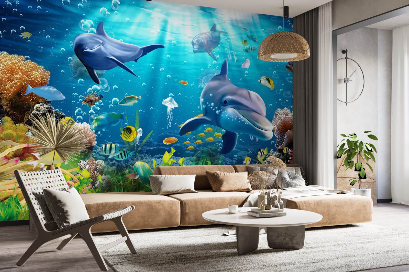 Fototapet fascinant univers subacvatic