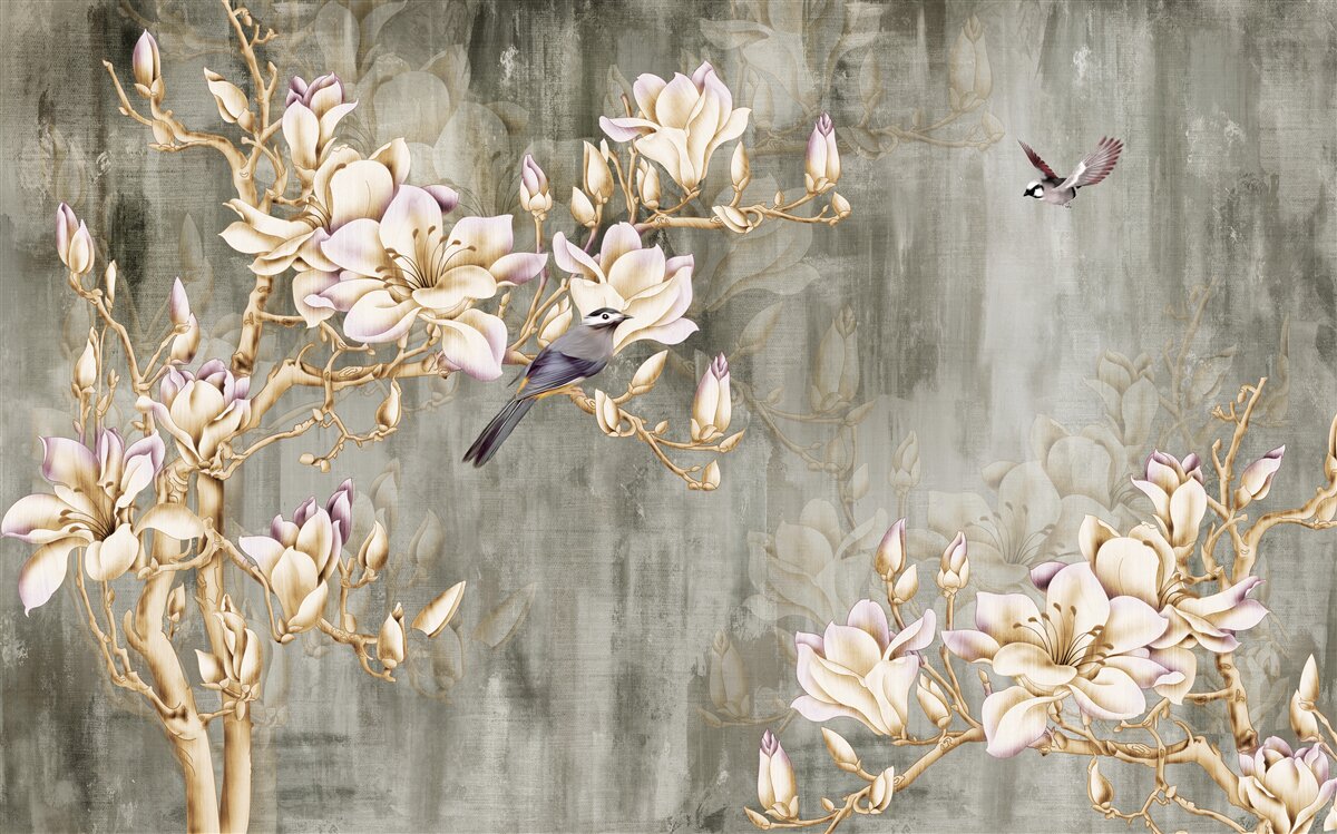 Fototapet pastelowa chinoiserie