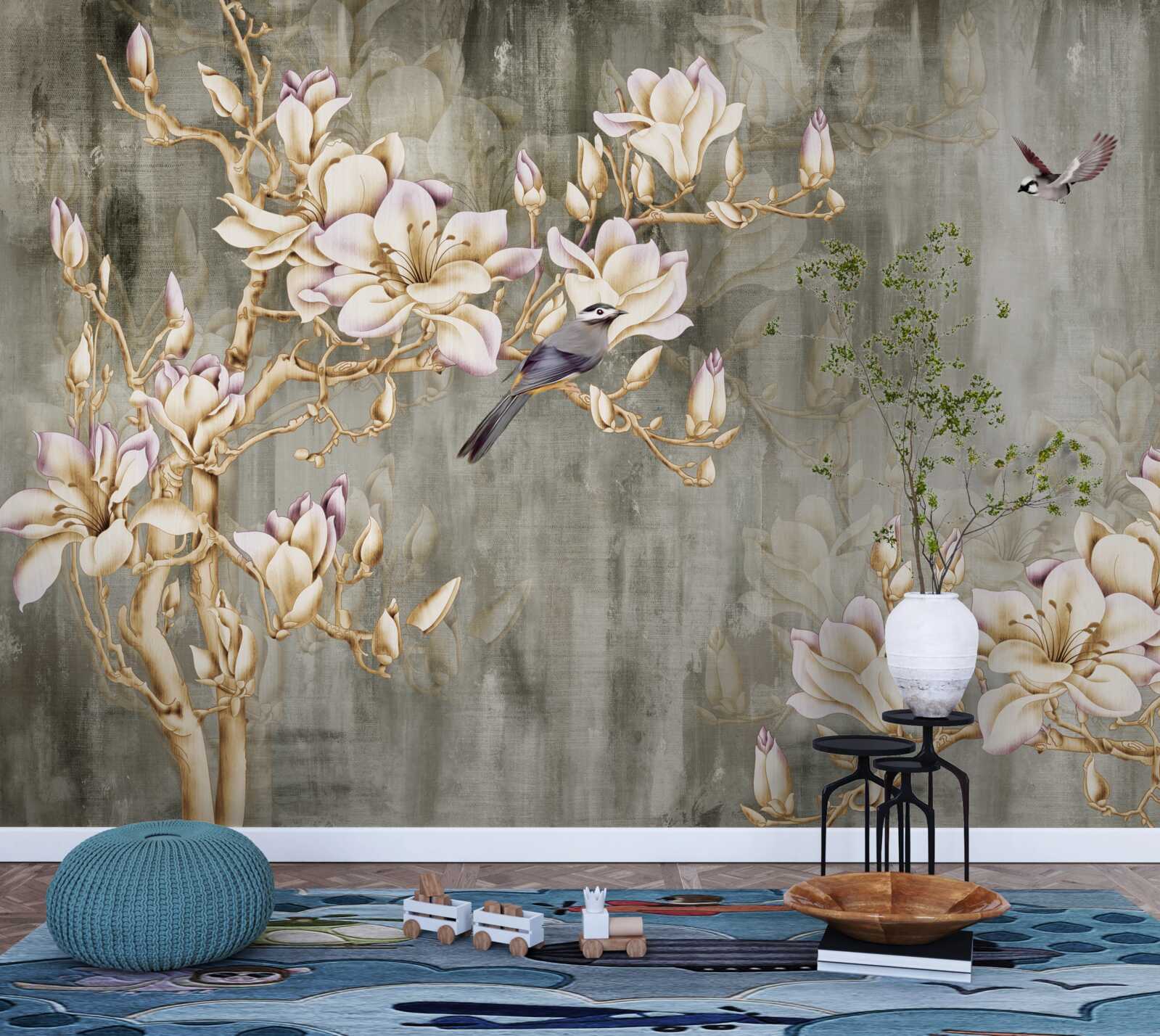 Fototapet pastelowa chinoiserie