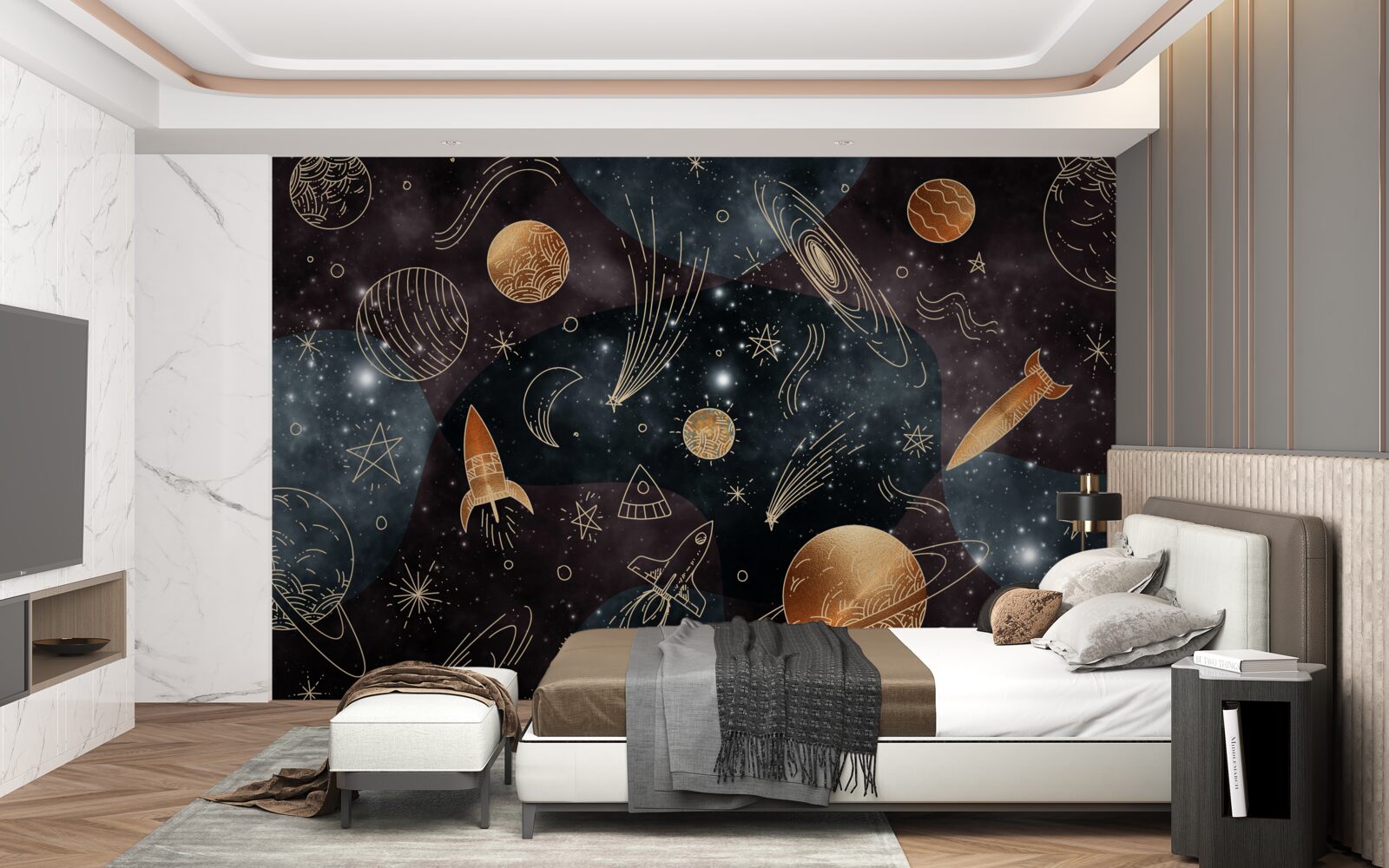 Fototapet explorarea spațiului și astronomie