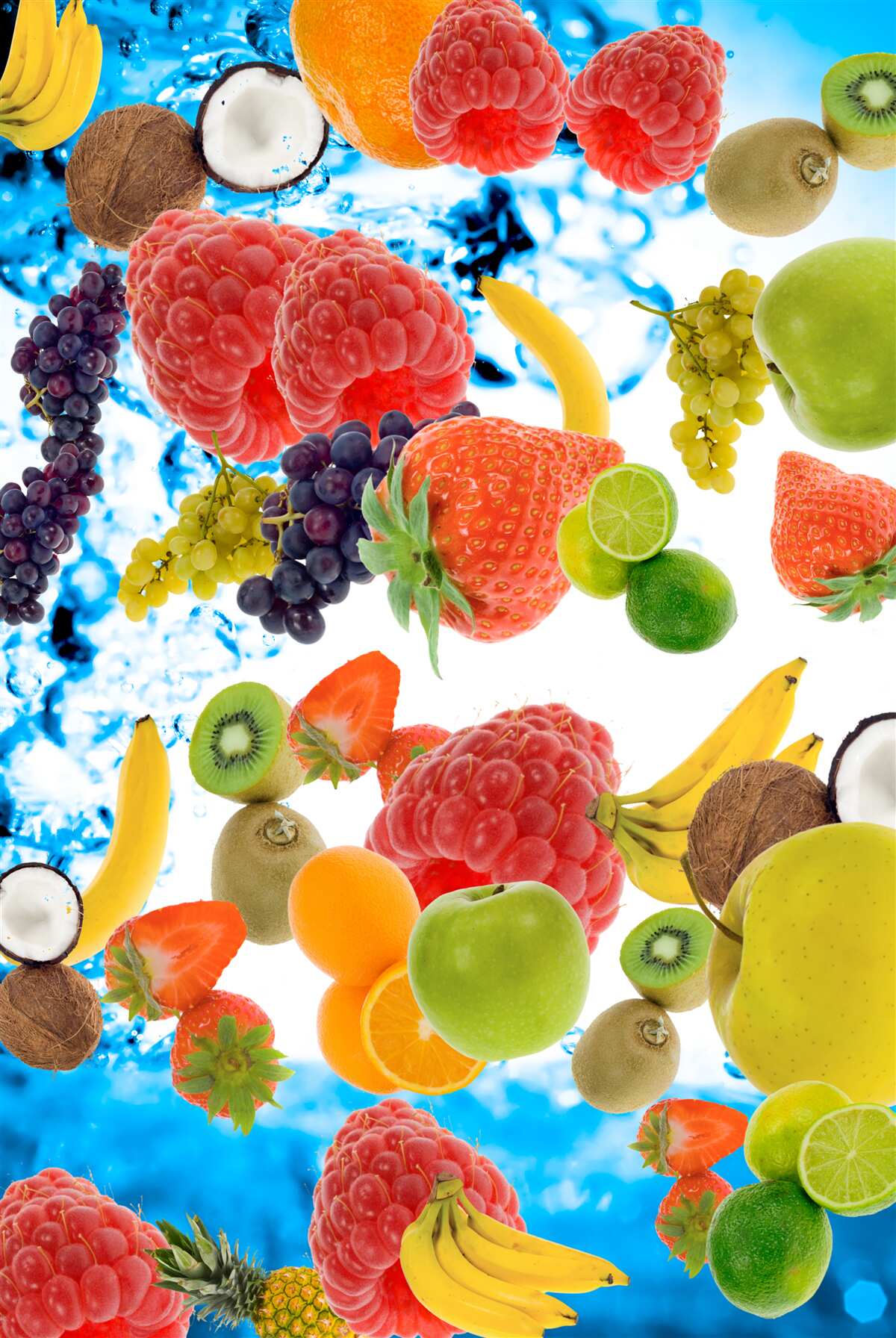Fototapet un sortiment de fructe viu colorate