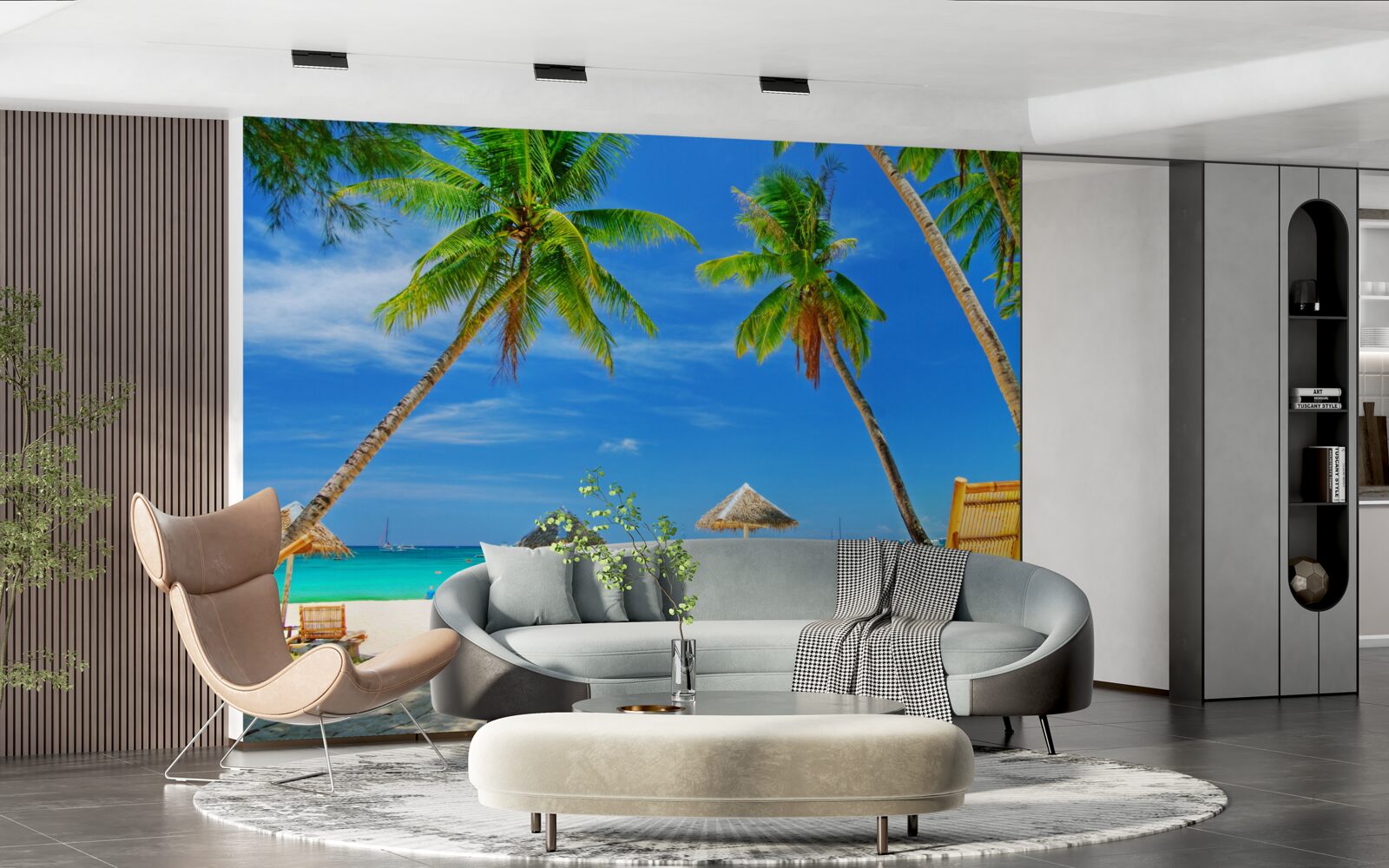Fototapet relaxare pe o coastă tropicală