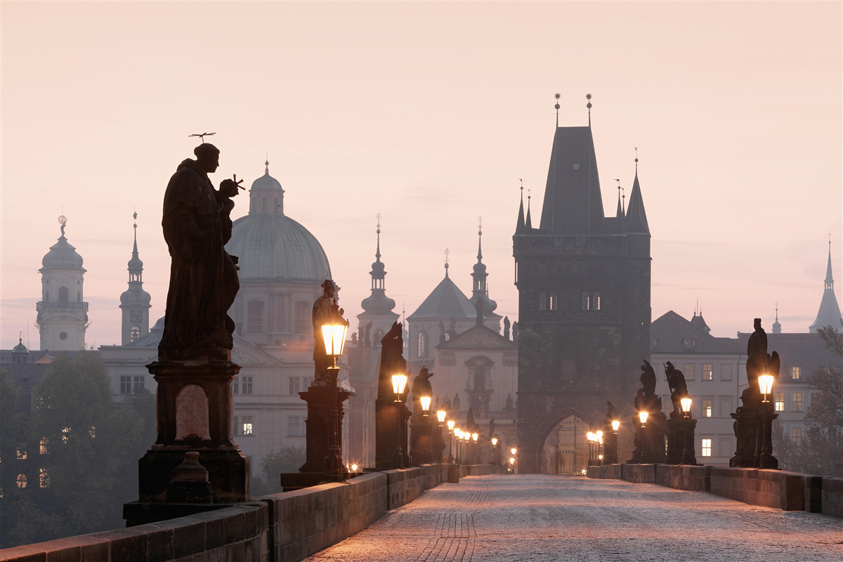 Fototapet Praga veche și Podul Charles