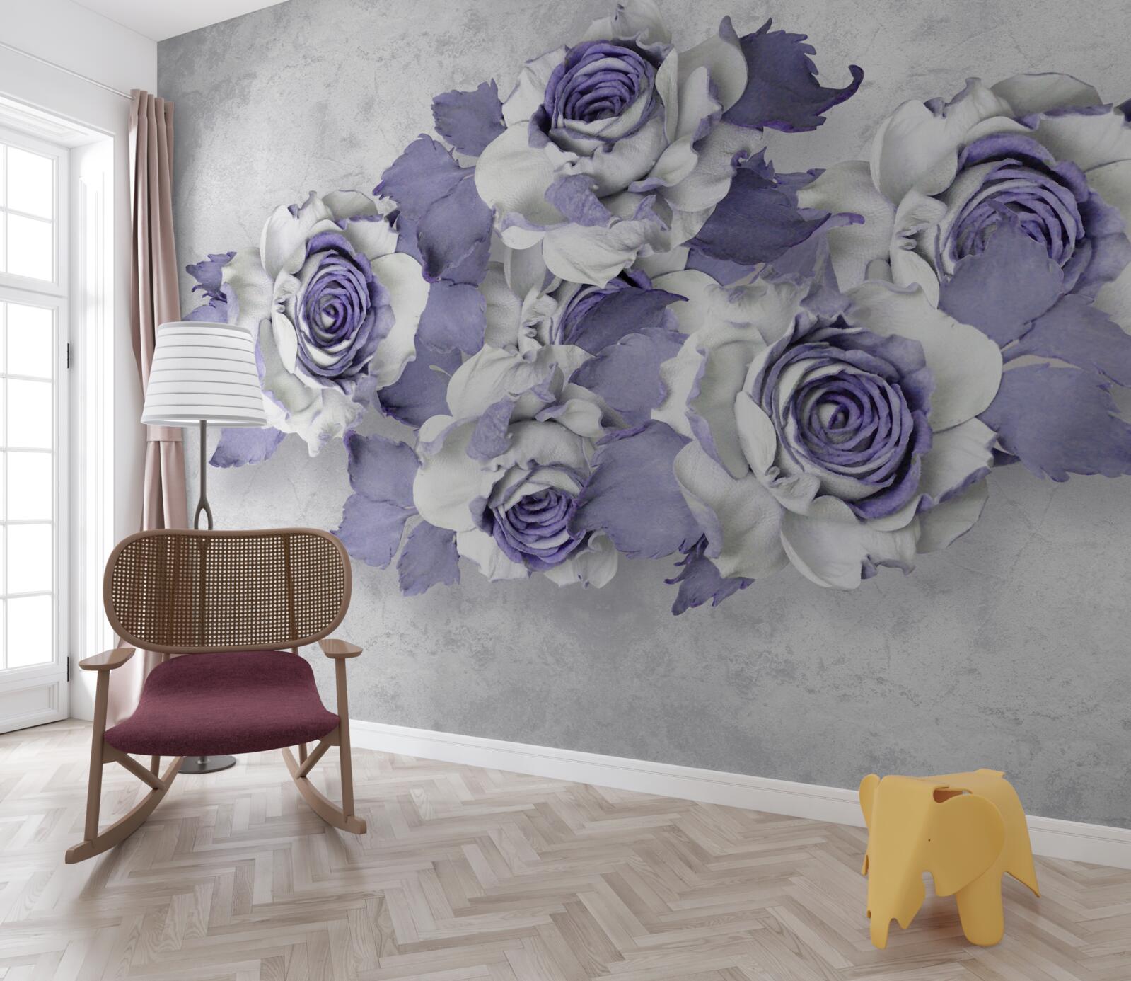 Fototapet decor floral liliac