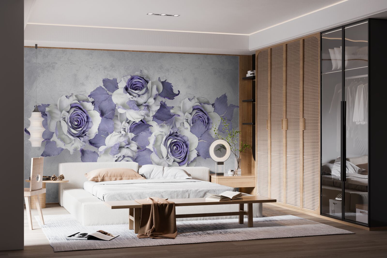 Fototapet decor floral liliac