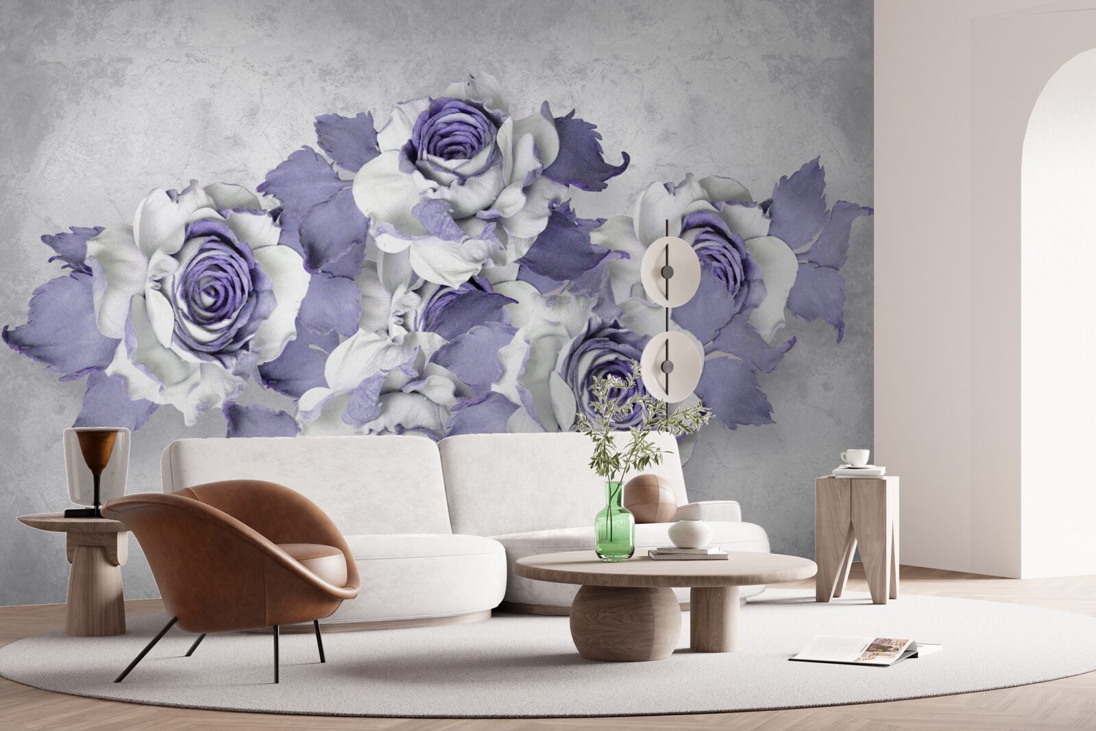 Fototapet decor floral liliac