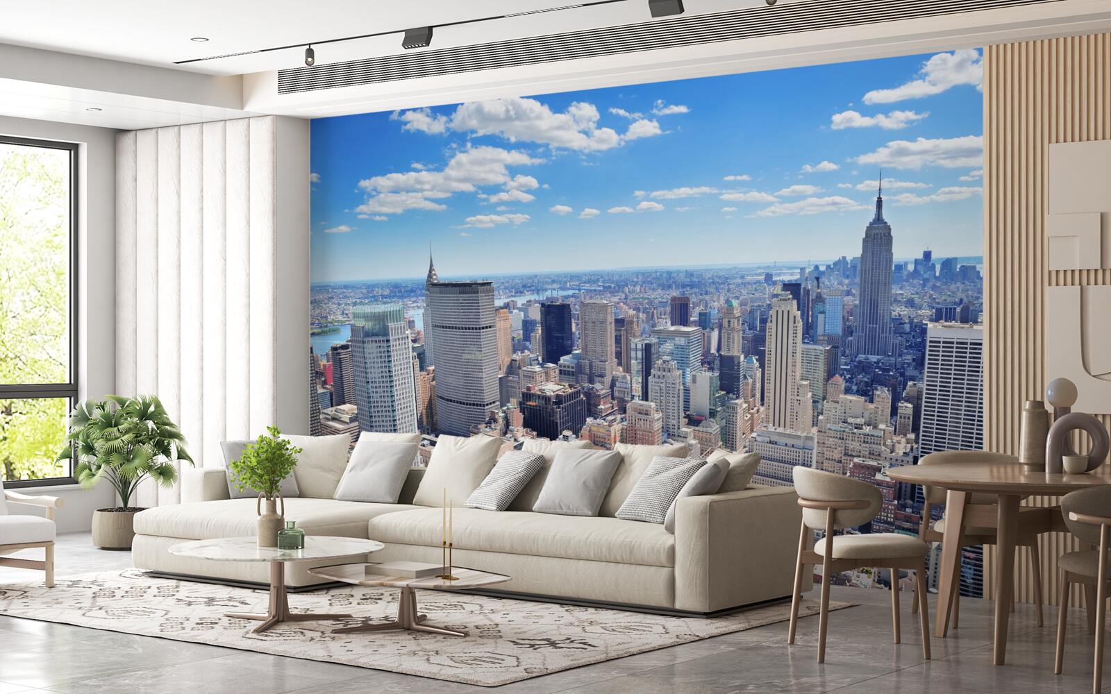 Fototapet vedere a orașului New York din cer
