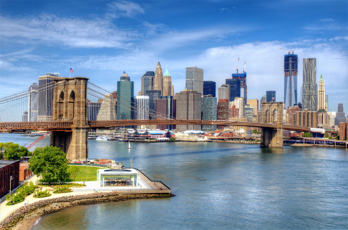 Fototapet podul brooklyn și manhattanul inferior