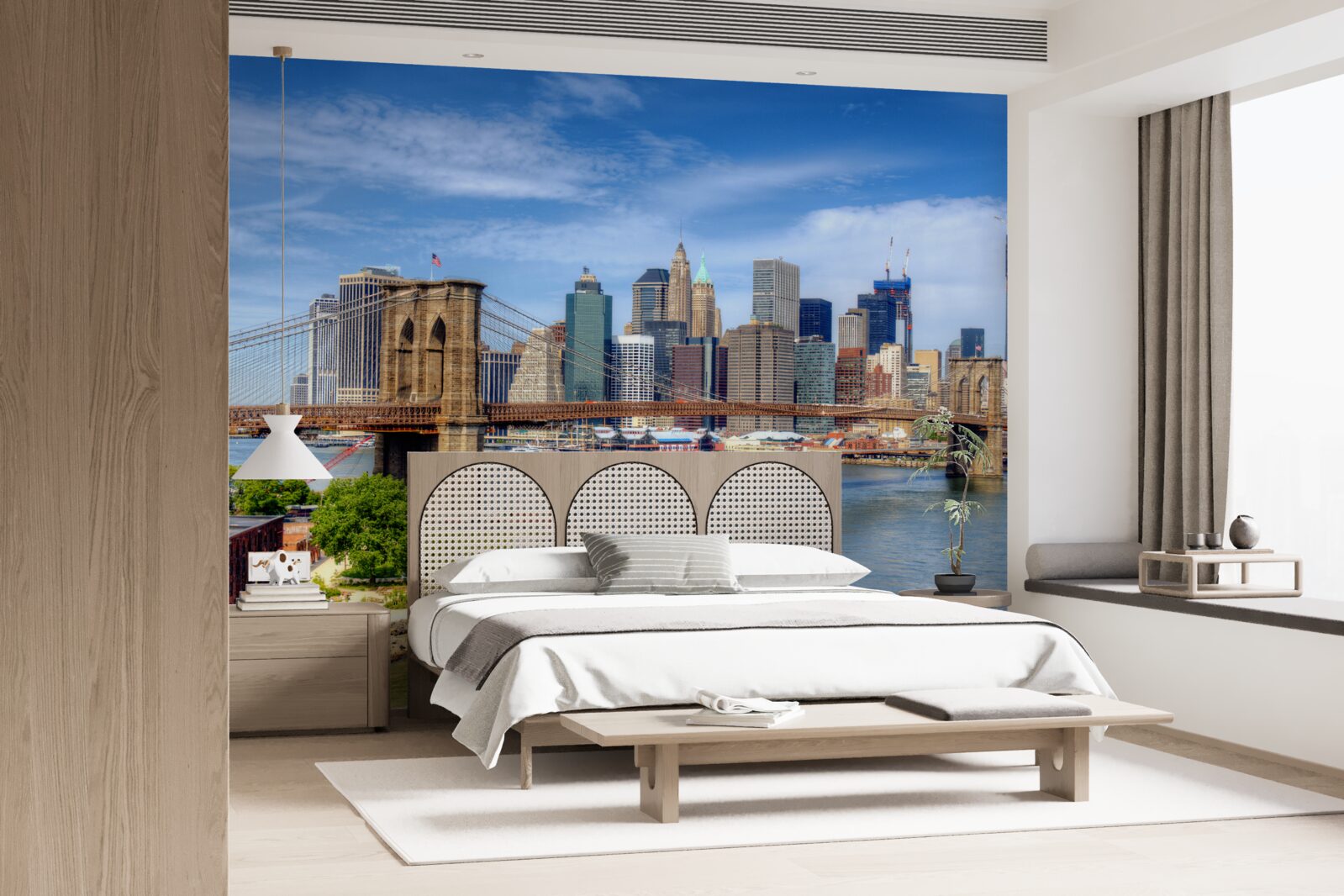 Fototapet podul brooklyn și manhattanul inferior