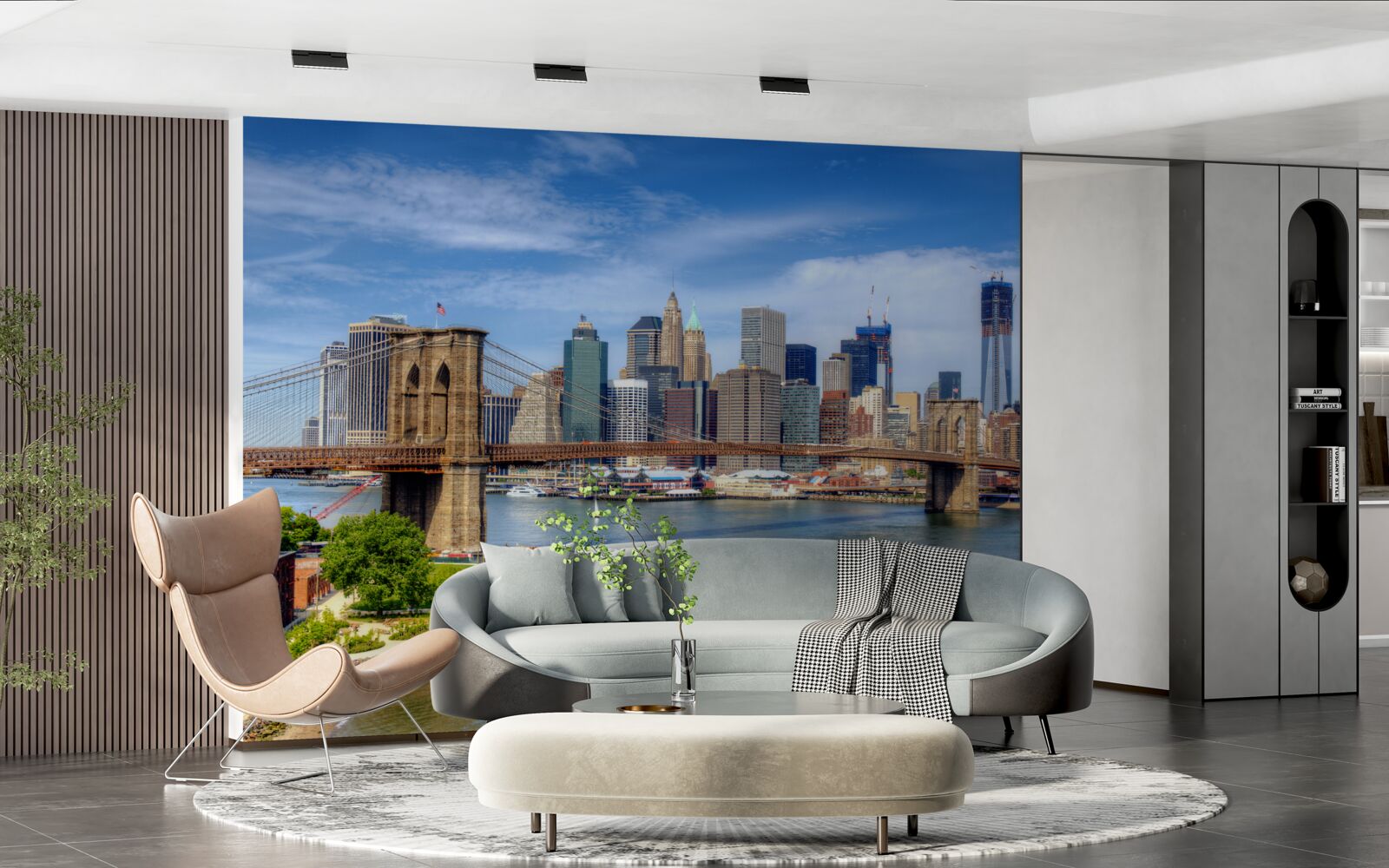 Fototapet podul brooklyn și manhattanul inferior