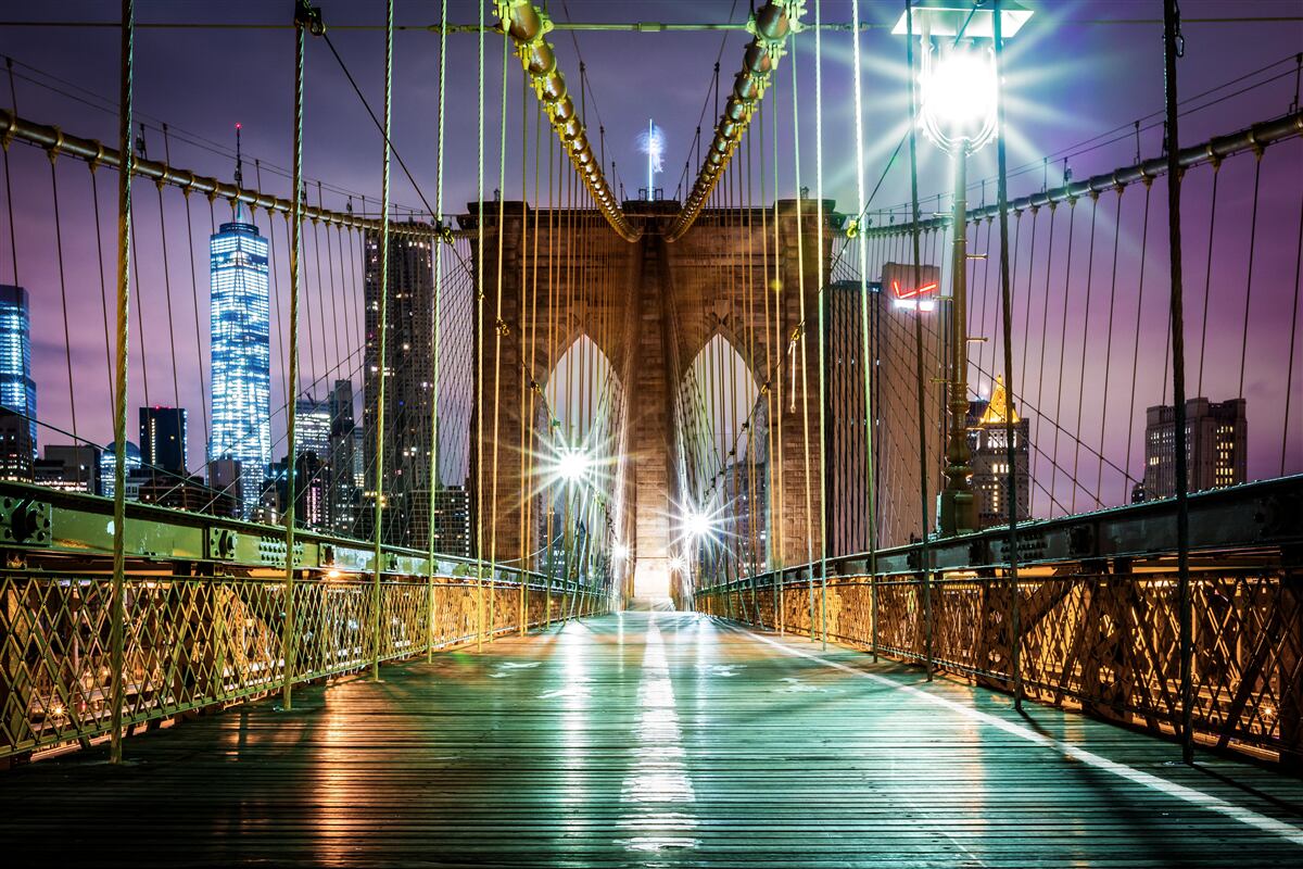 Fototapet podul brooklyn pentru pietoni