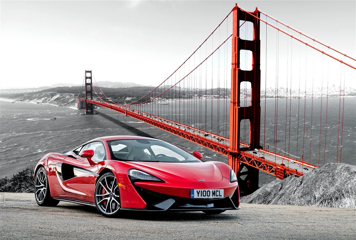 Fototapet pod în fundal cu mclaren