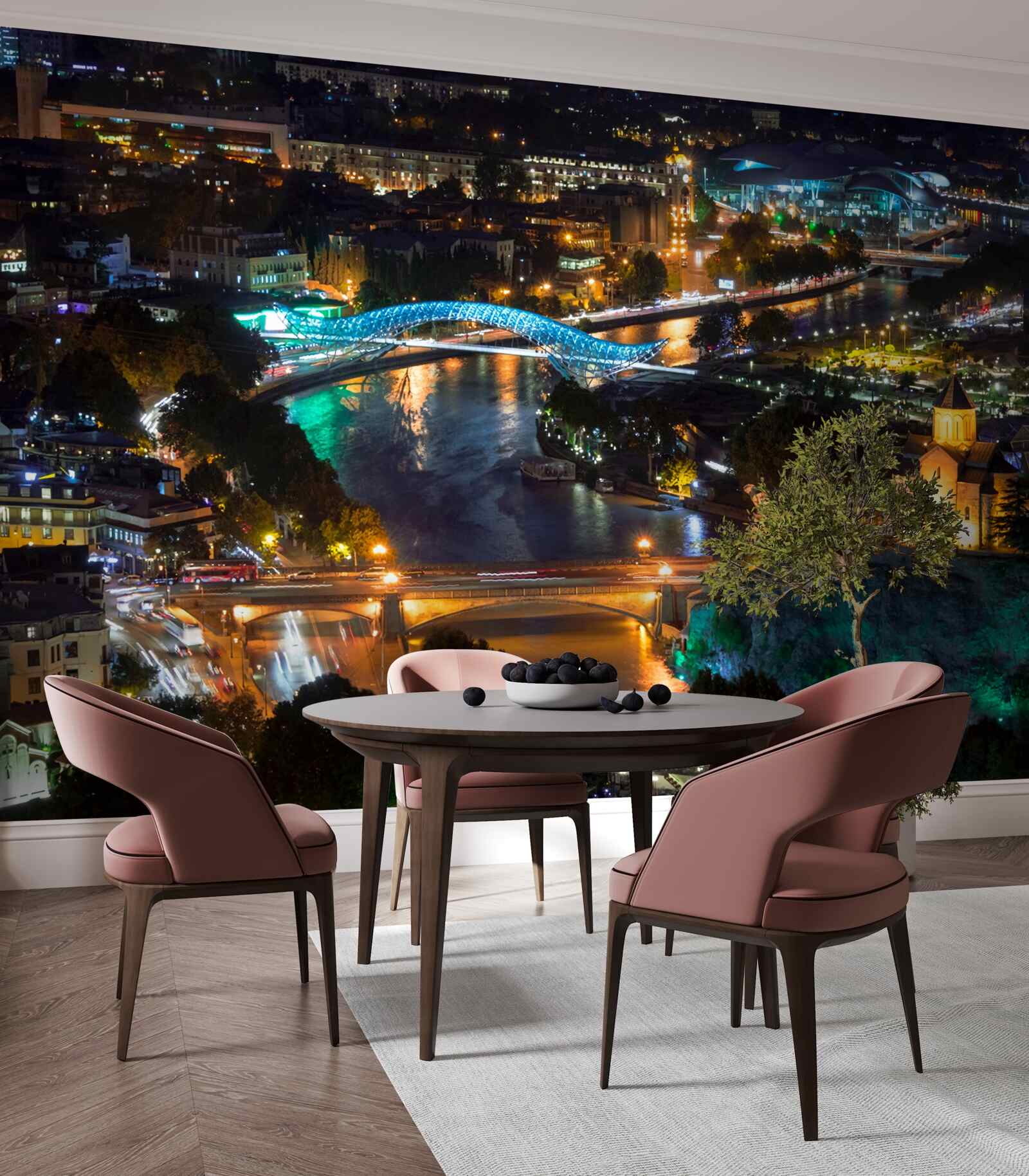 Fototapet tbilisi modern seara
