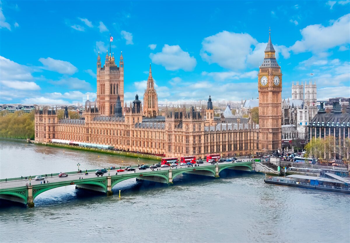 Fototapet big ben i parlament to serce londynu