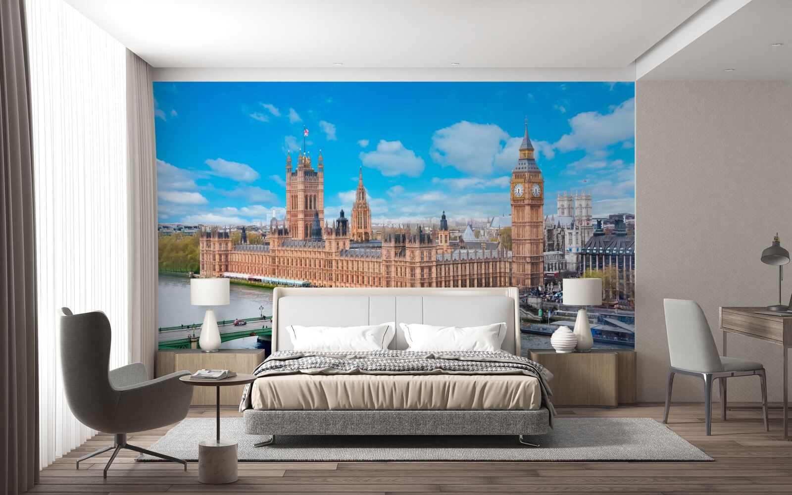 Fototapet big ben i parlament to serce londynu