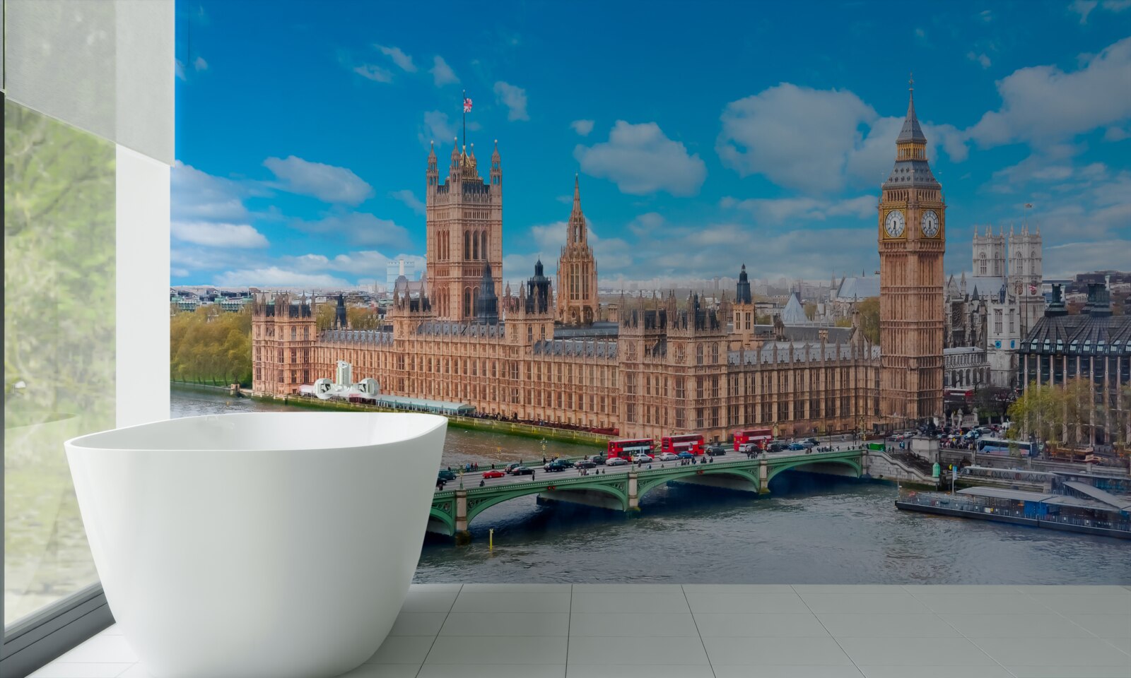 Fototapet big ben i parlament to serce londynu