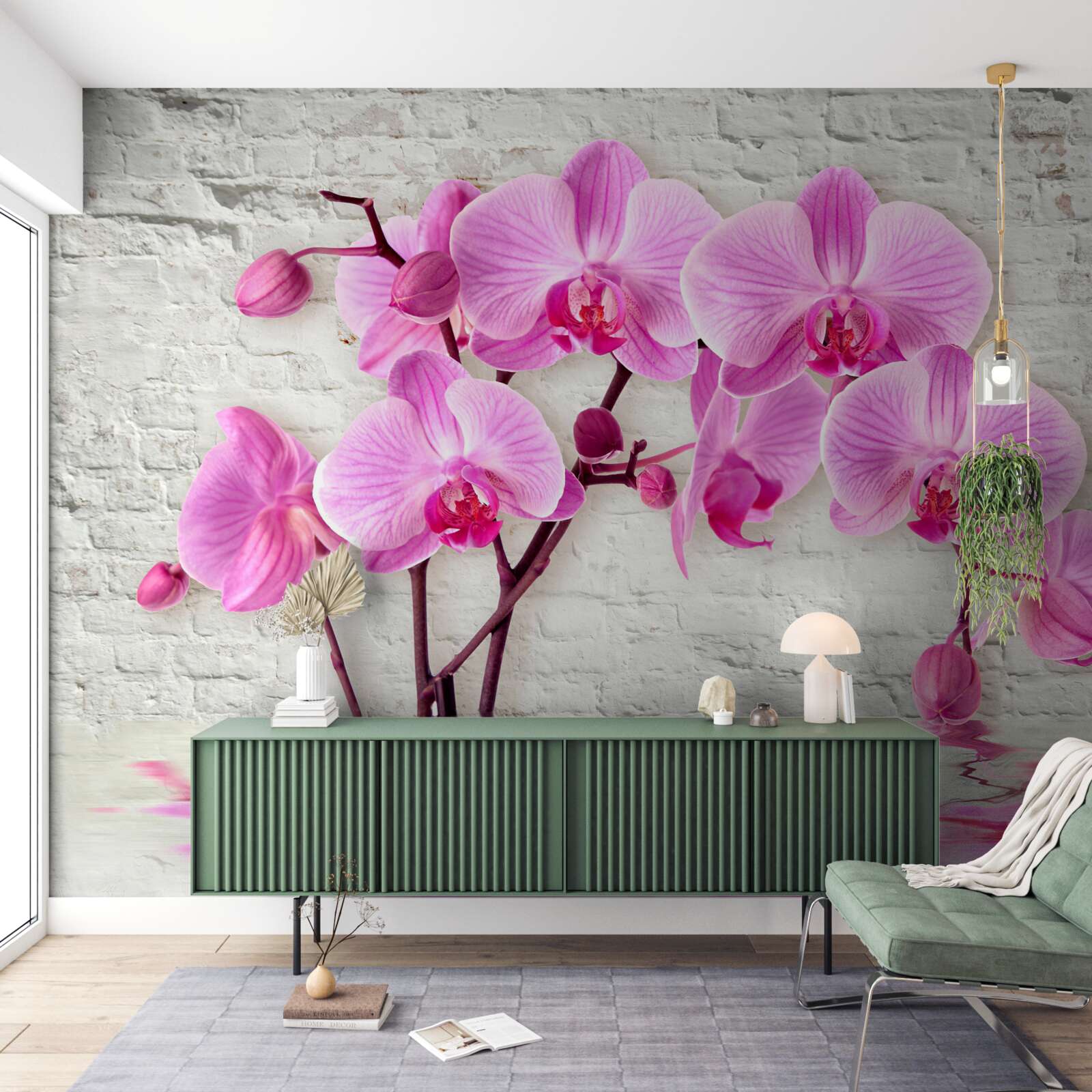 Fototapet floare orhidee violet moale