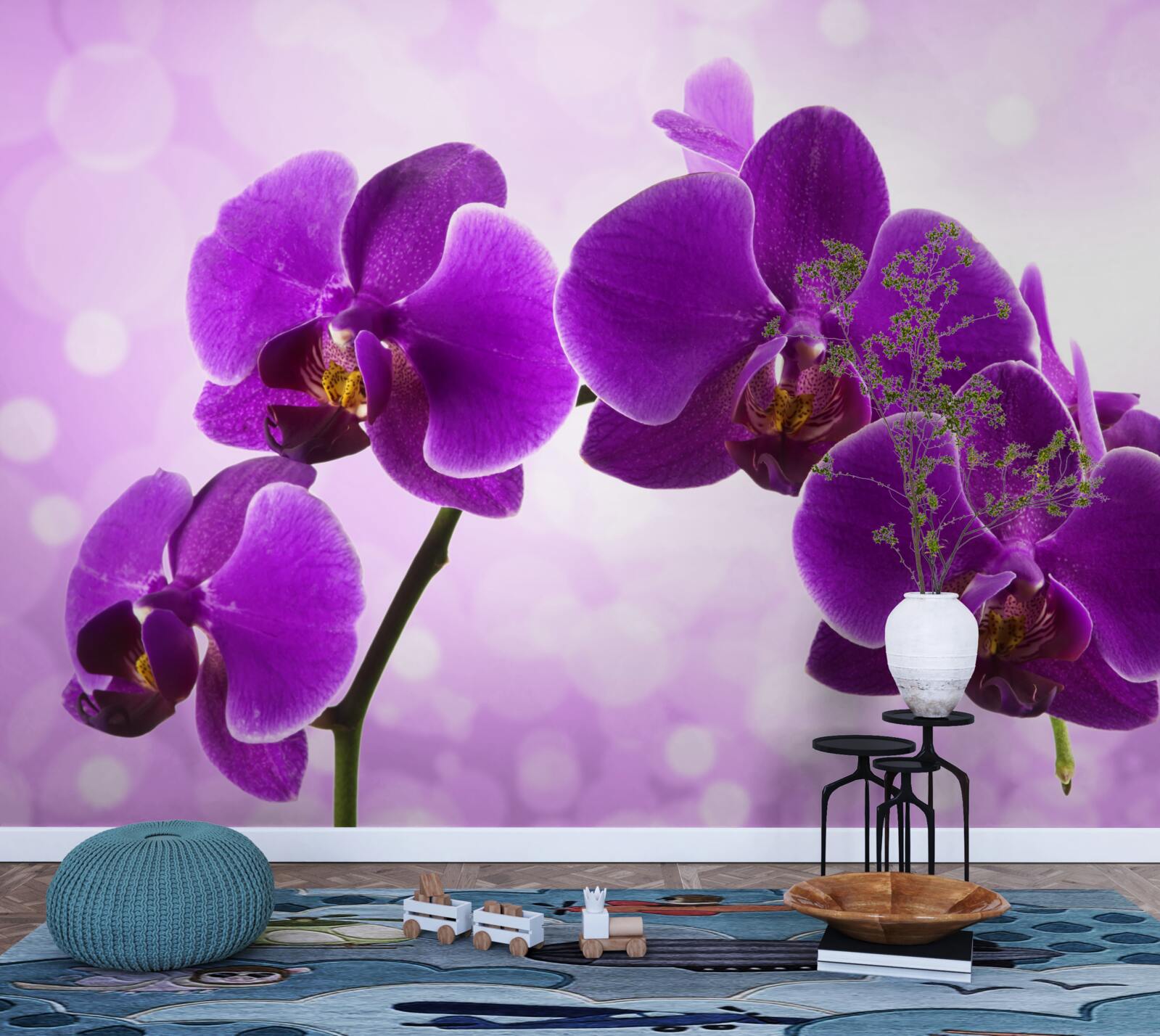 Fototapet orhidee violet intens