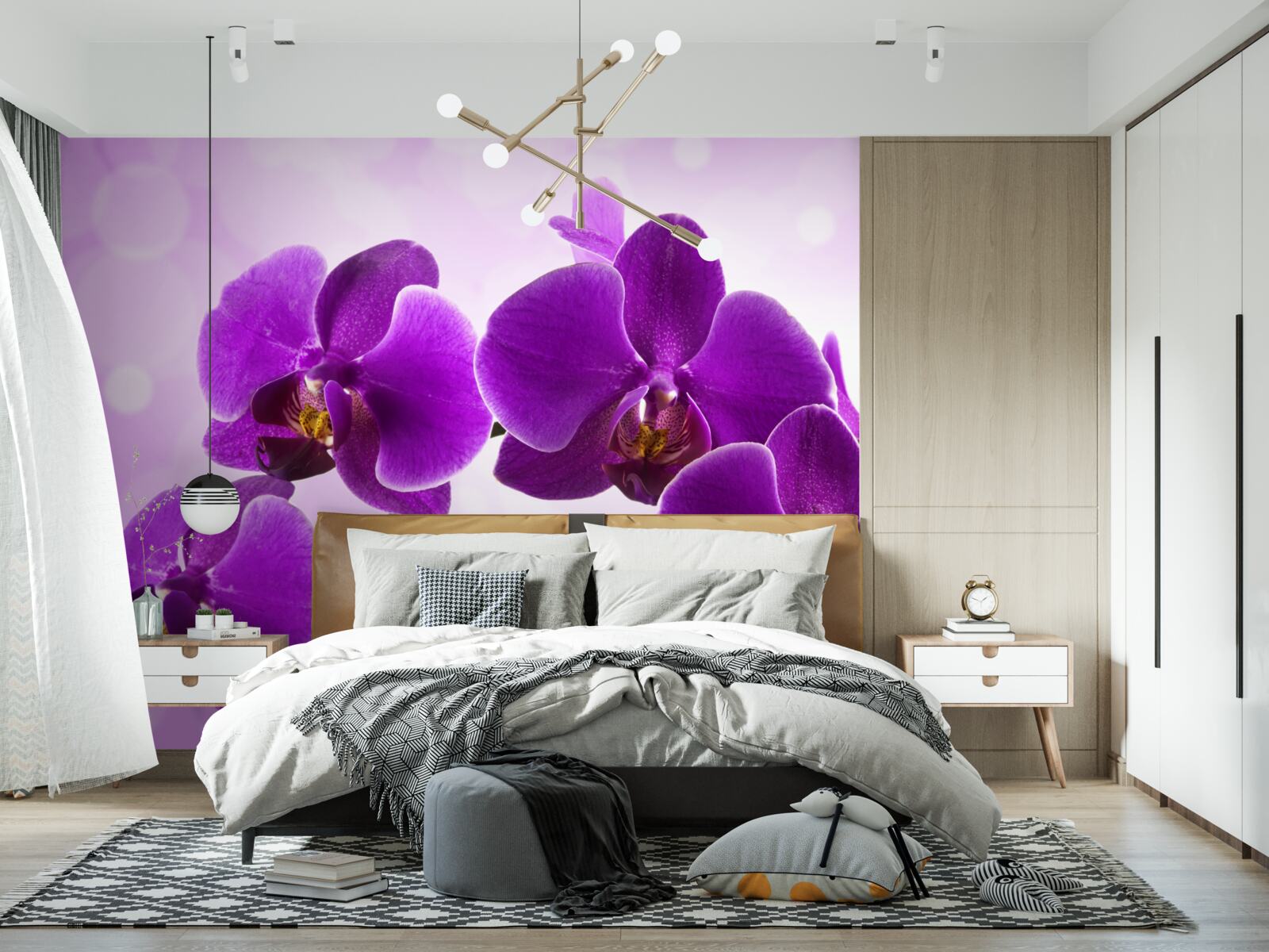 Fototapet orhidee violet intens