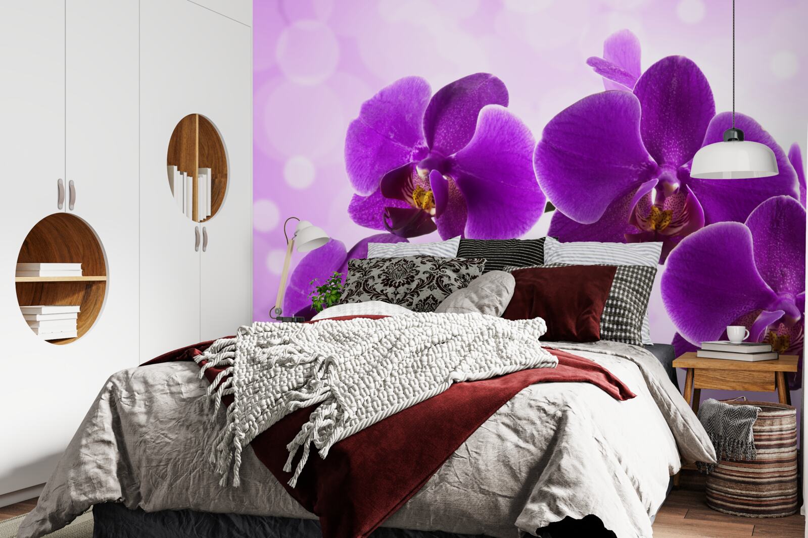 Fototapet orhidee violet intens