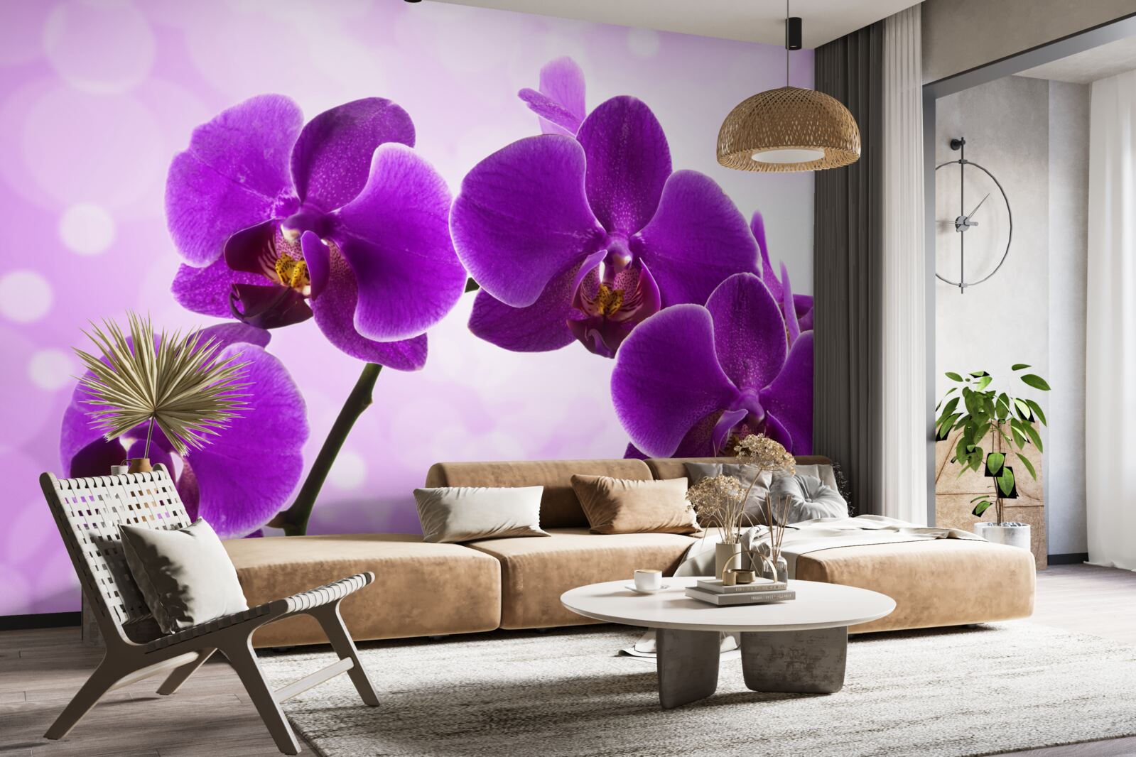 Fototapet orhidee violet intens