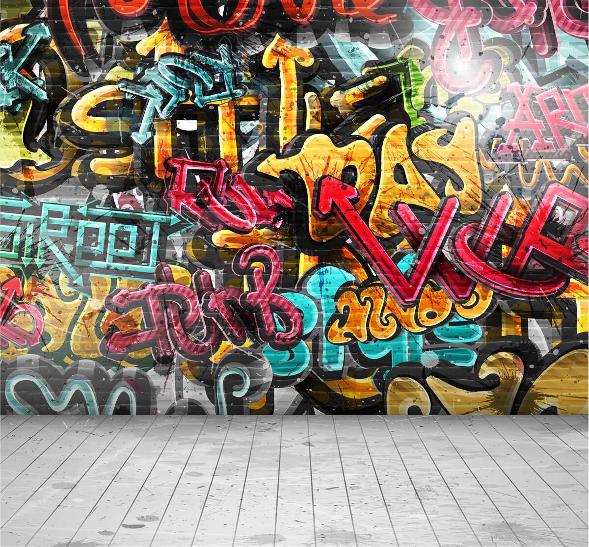 Fototapet curățarea graffiti-urilor de pe străzi