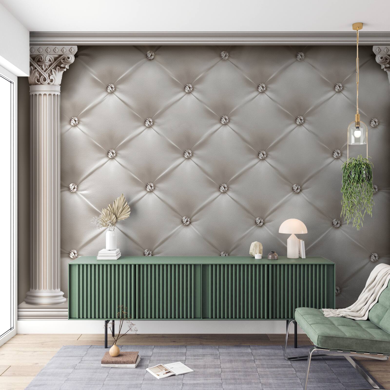 Fototapet finisaje rotunjite și decorative