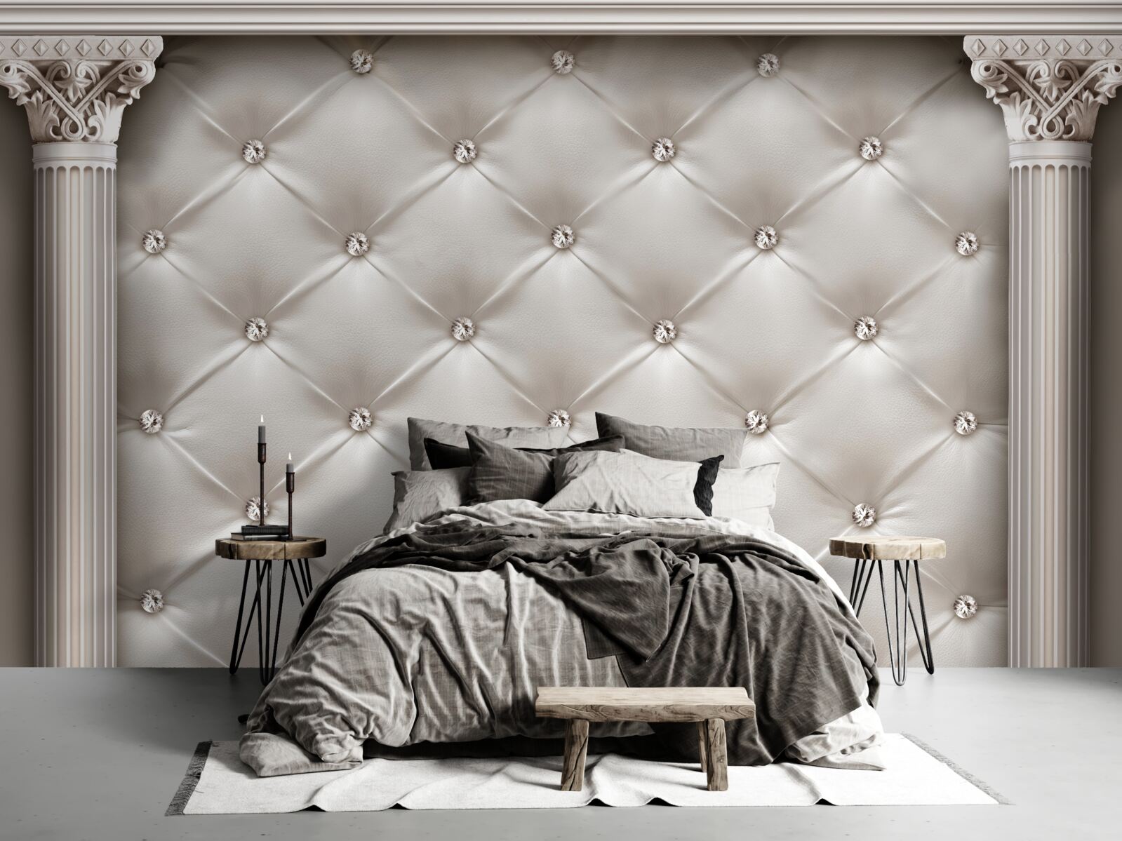 Fototapet finisaje rotunjite și decorative