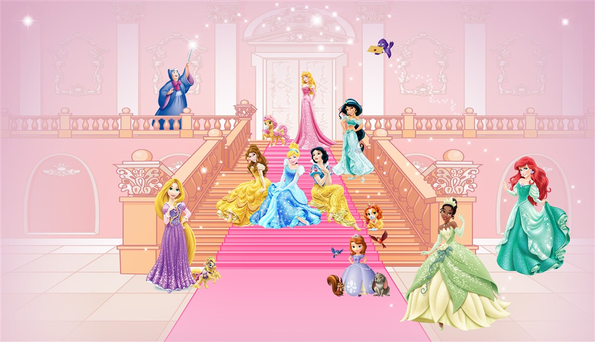 Fototapet prințesele din desenele animate disney