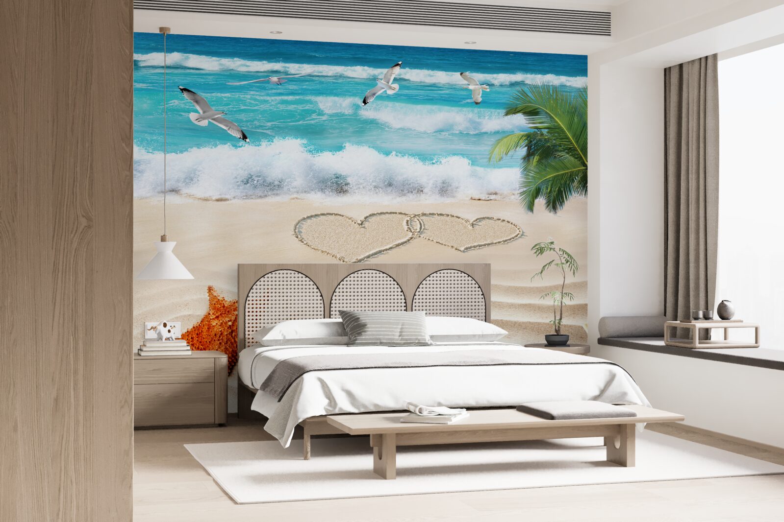 Fototapet plajă tropicală cu nisip