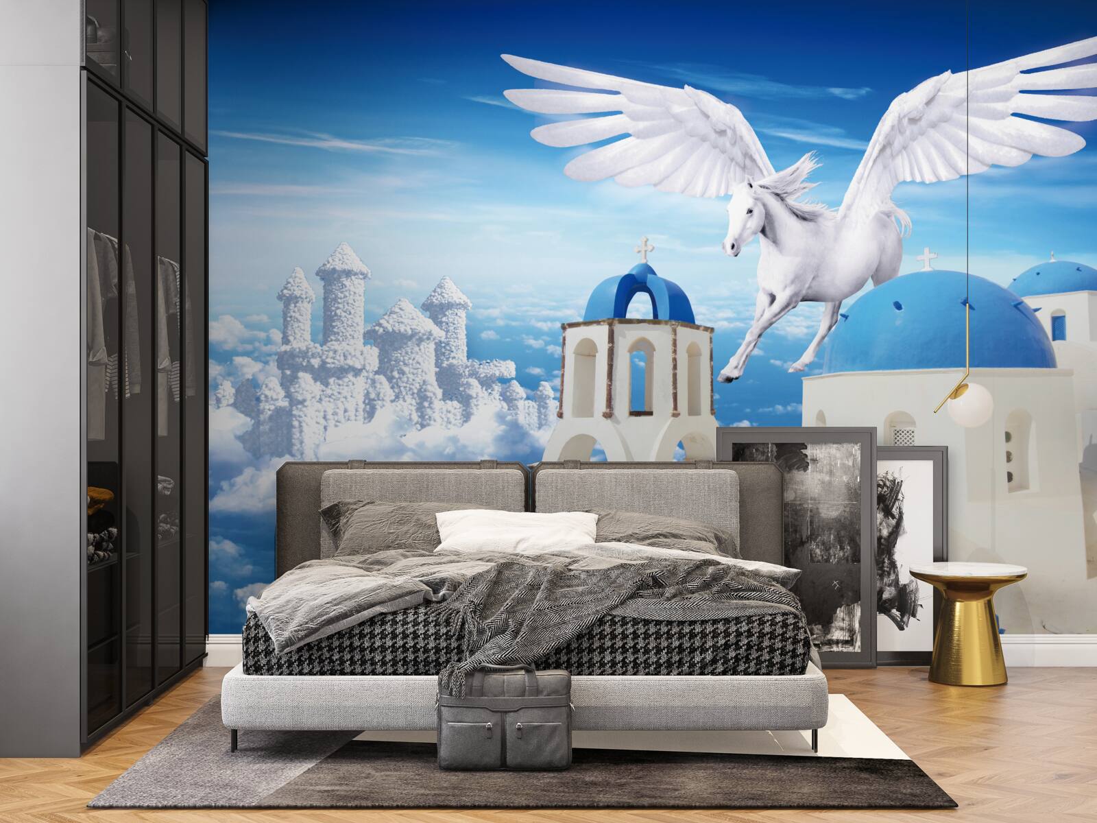 Fototapet alunecare lumina pegasus