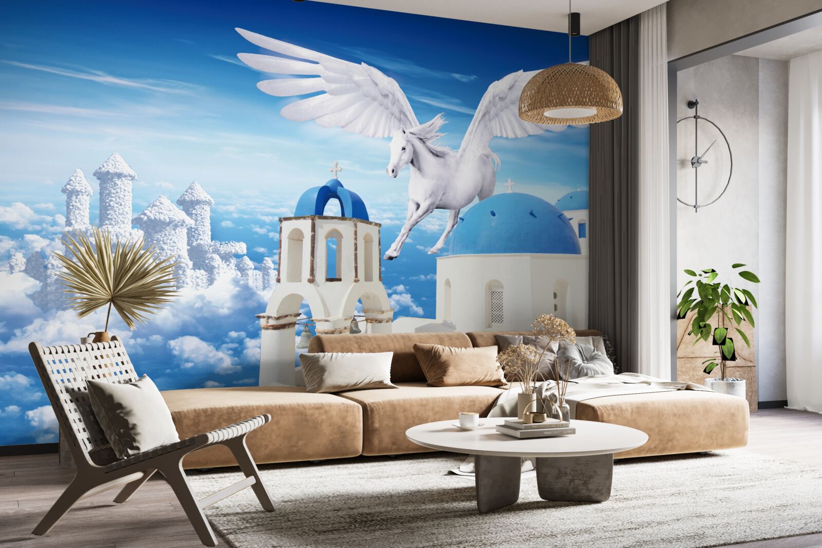Fototapet alunecare lumina pegasus