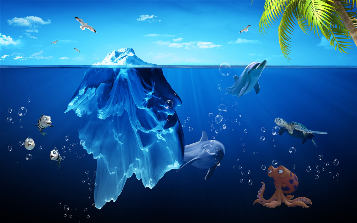 Fototapet adâncimi oceanice uimitoare