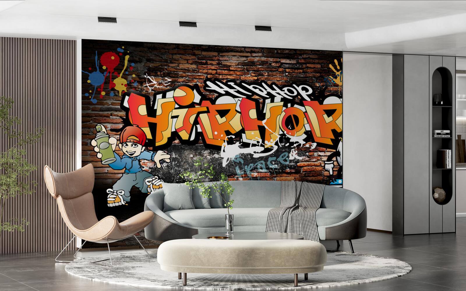 Fototapet hiphop graffiti