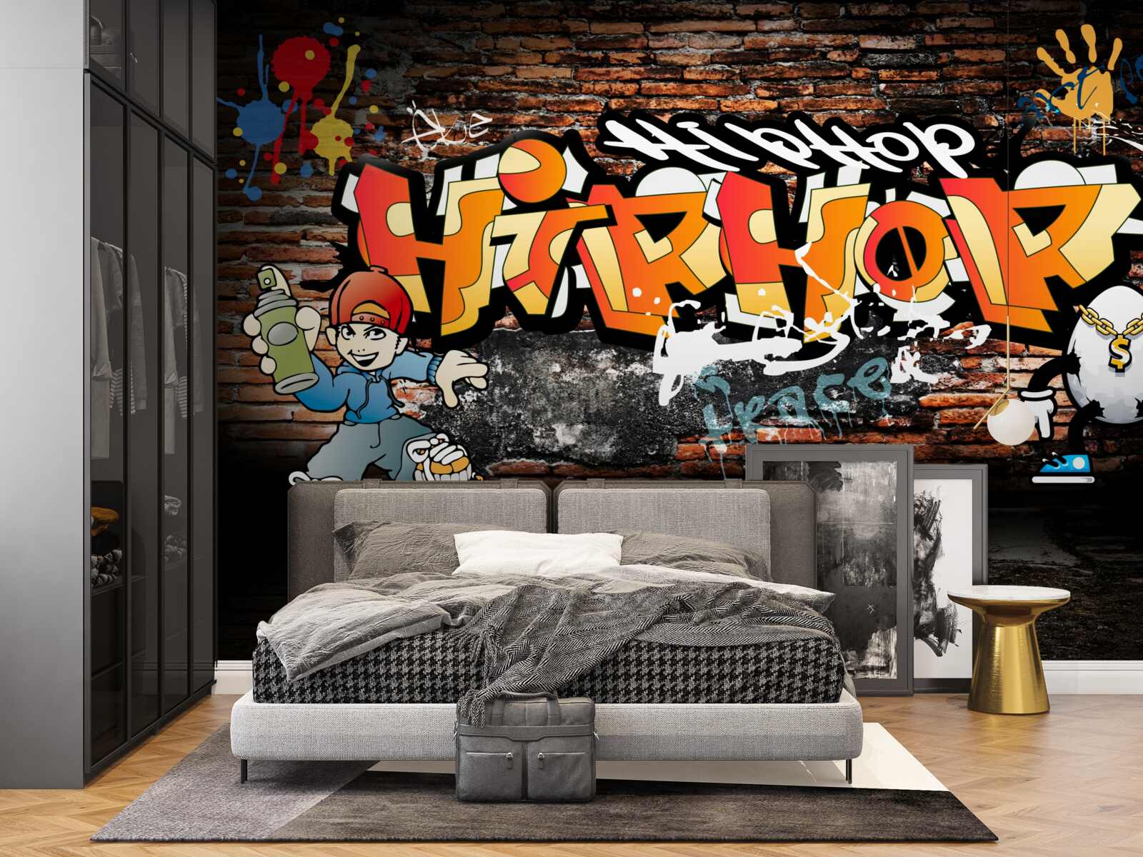 Fototapet hiphop graffiti