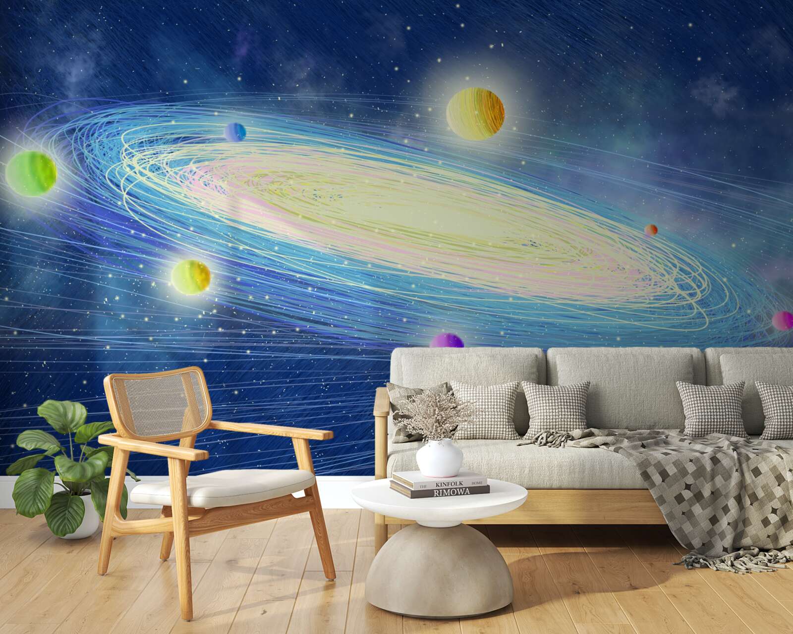 Fototapet revoluția planetelor în jurul stelei pe care o numim soare