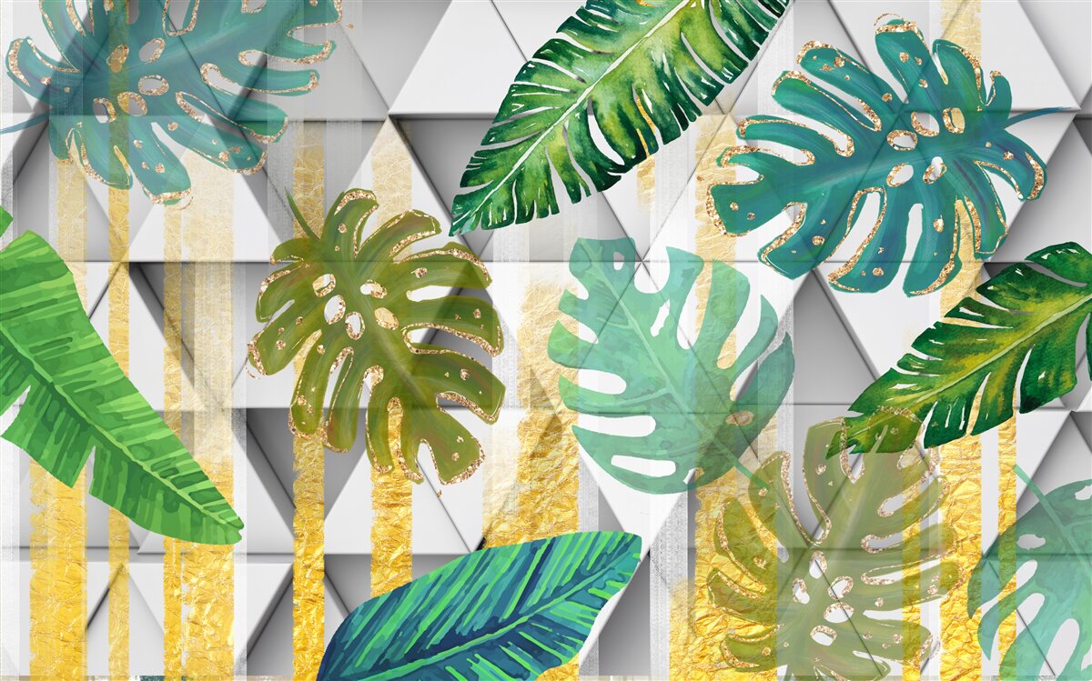 Fototapet diversitatea frunzișului tropical