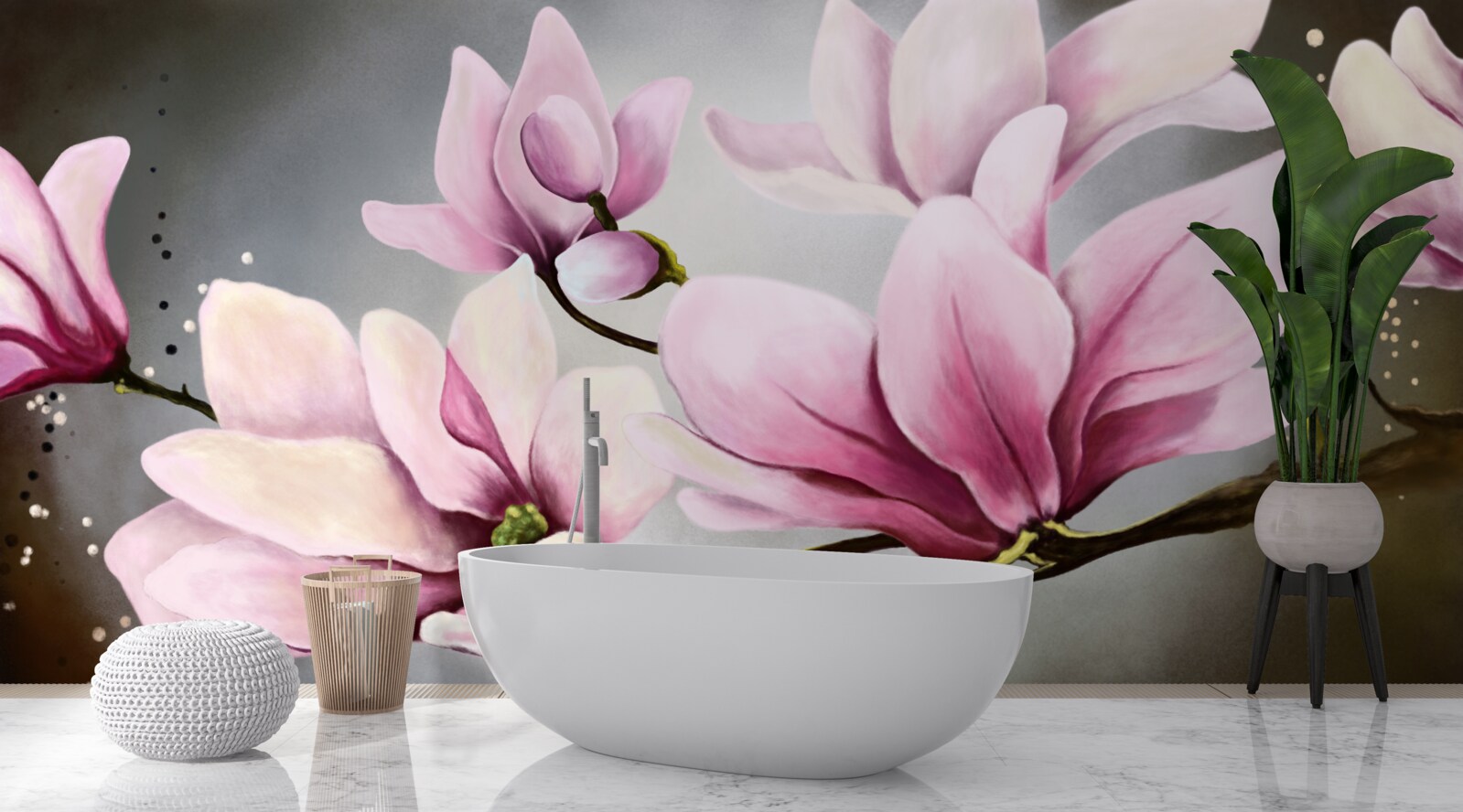 Fototapet magnolii cu o aromă subtilă