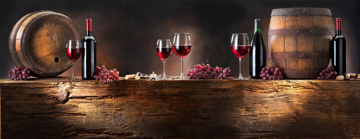 Fototapet butoaie de vin