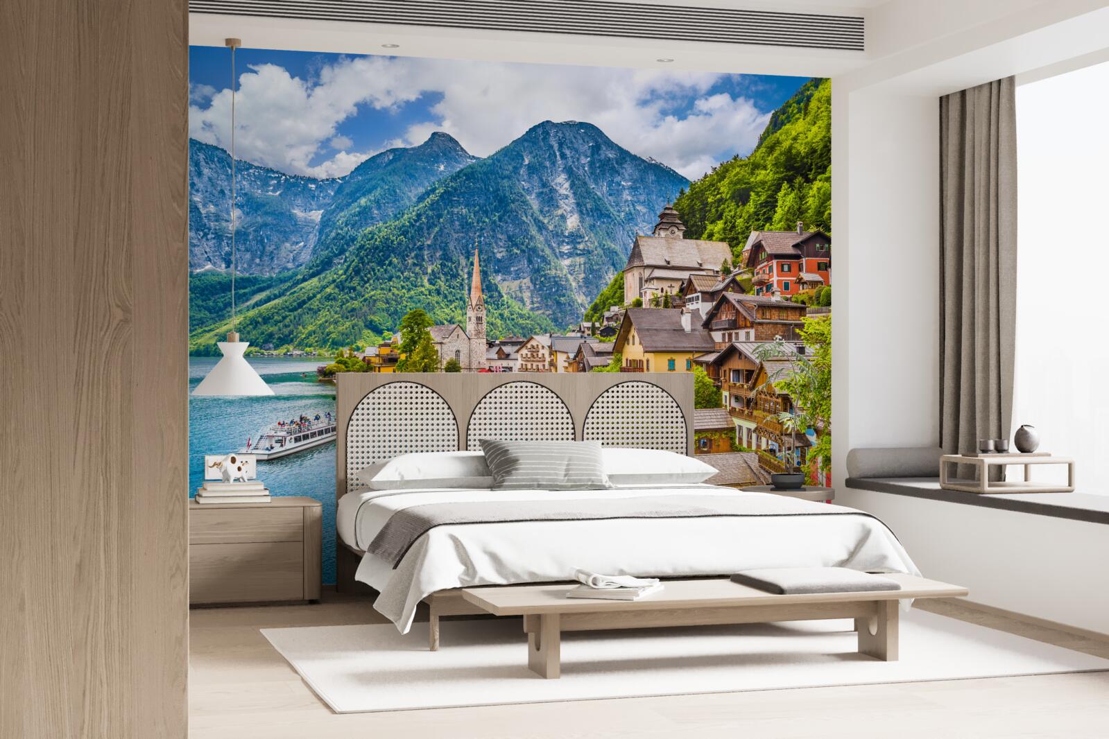 Fototapet hallstatt uimitor în austria