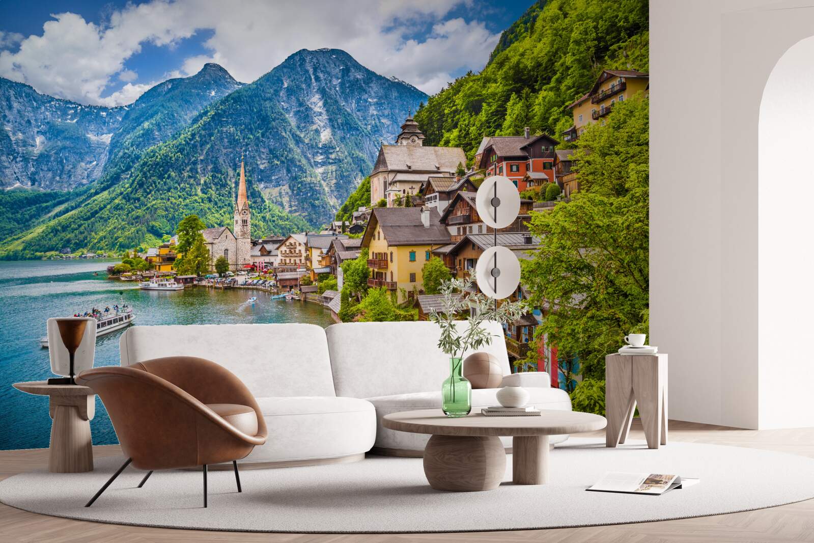 Fototapet hallstatt uimitor în austria