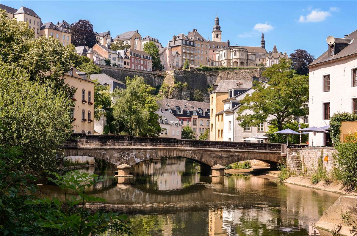 Fototapet podul râului luxemburg