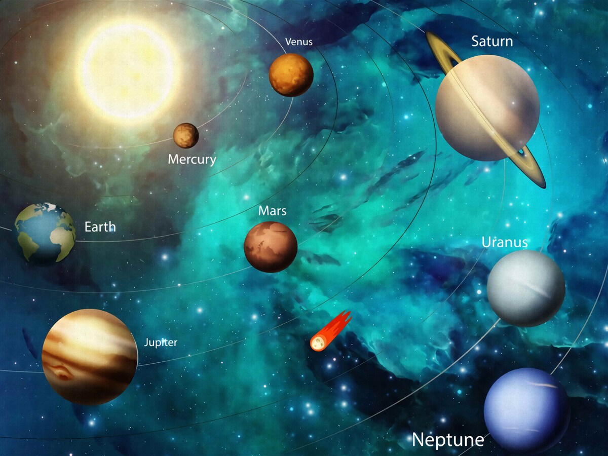 Fototapet spectacol numit planetar