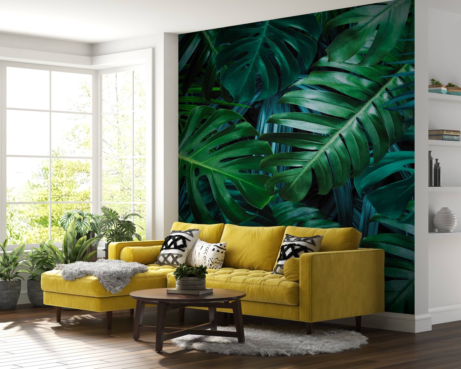 Fototapet intensitatea nuanțelor de verde ale pădurii tropicale