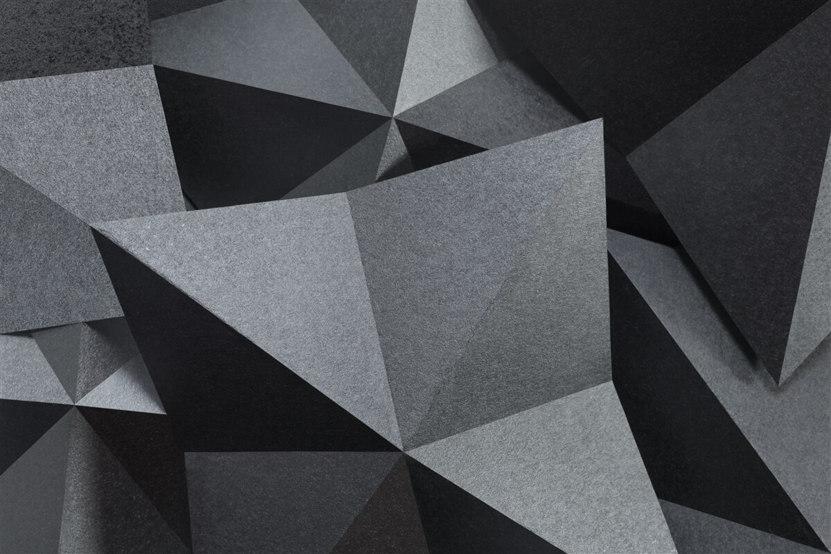 Fototapet figuri geometrice pe un fundal închis