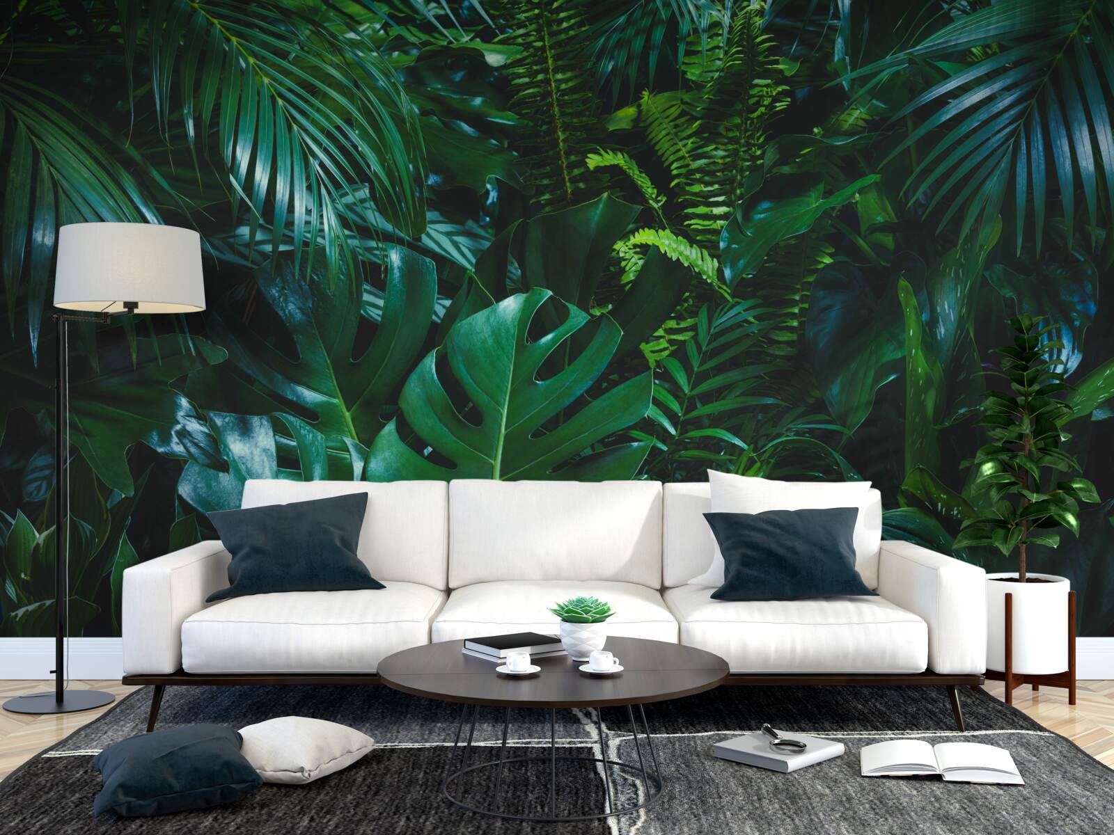 Fototapet tropicele sunt acoperite de o floră verde luxuriantă